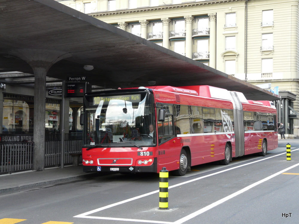 Bern mobil - Volvo 7700  Nr.810  BE 612810 unterwegs auf der Linie 10 am 12.05.2010