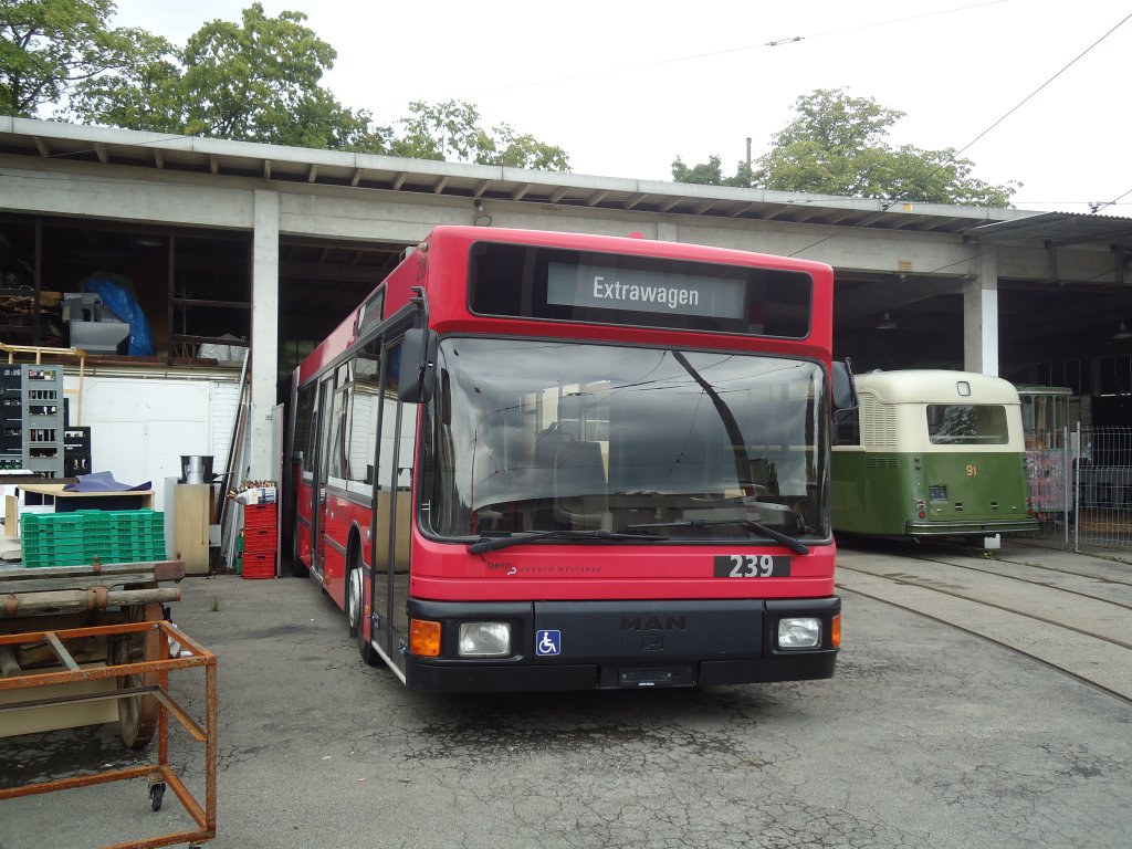 Bernmobil, Bern - Nr. 239 - MAN am 14. Juli 2011 in Bern, Depot Burgernziel