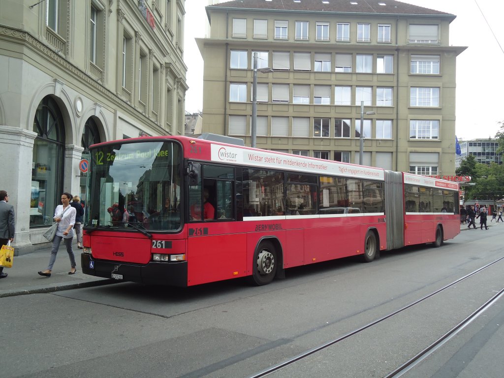 Bernmobil, Bern - Nr. 261/BE 572'261 - Volvo/Hess am 14. Juli 2011 beim Bahnhof Bern