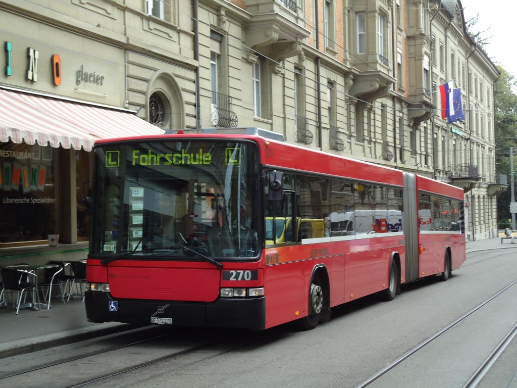 Bernmobil, Bern - Nr. 270/BE 572'270 - Volvo/Hess am 16. Oktober 2012 in Bern, Schwanengasse