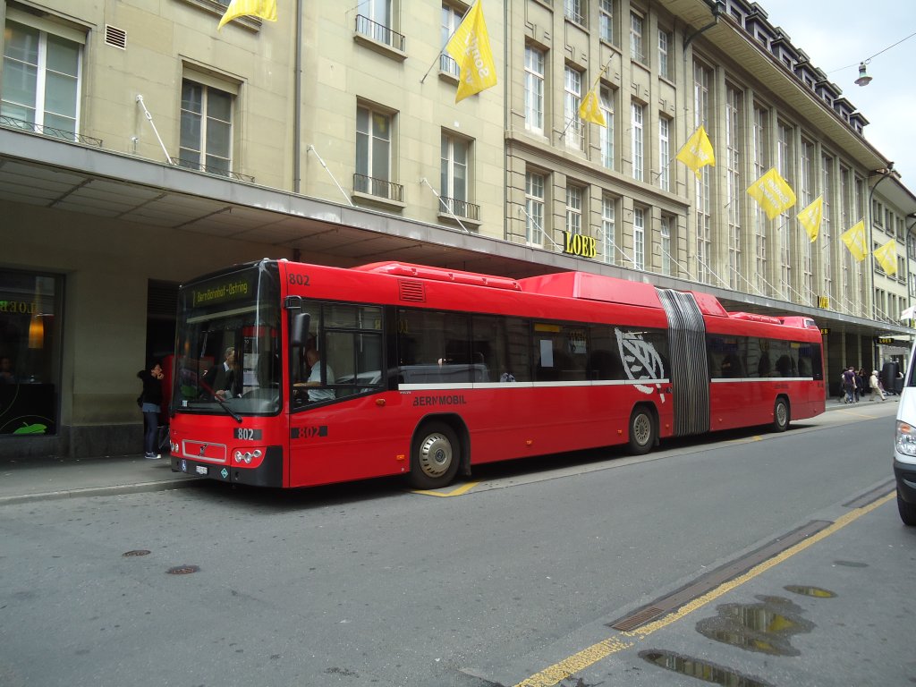 Bernmobil, Bern - Nr. 802/BE 612'802 - Volvo am 14. Juli 2011 beim Bahnhof Bern