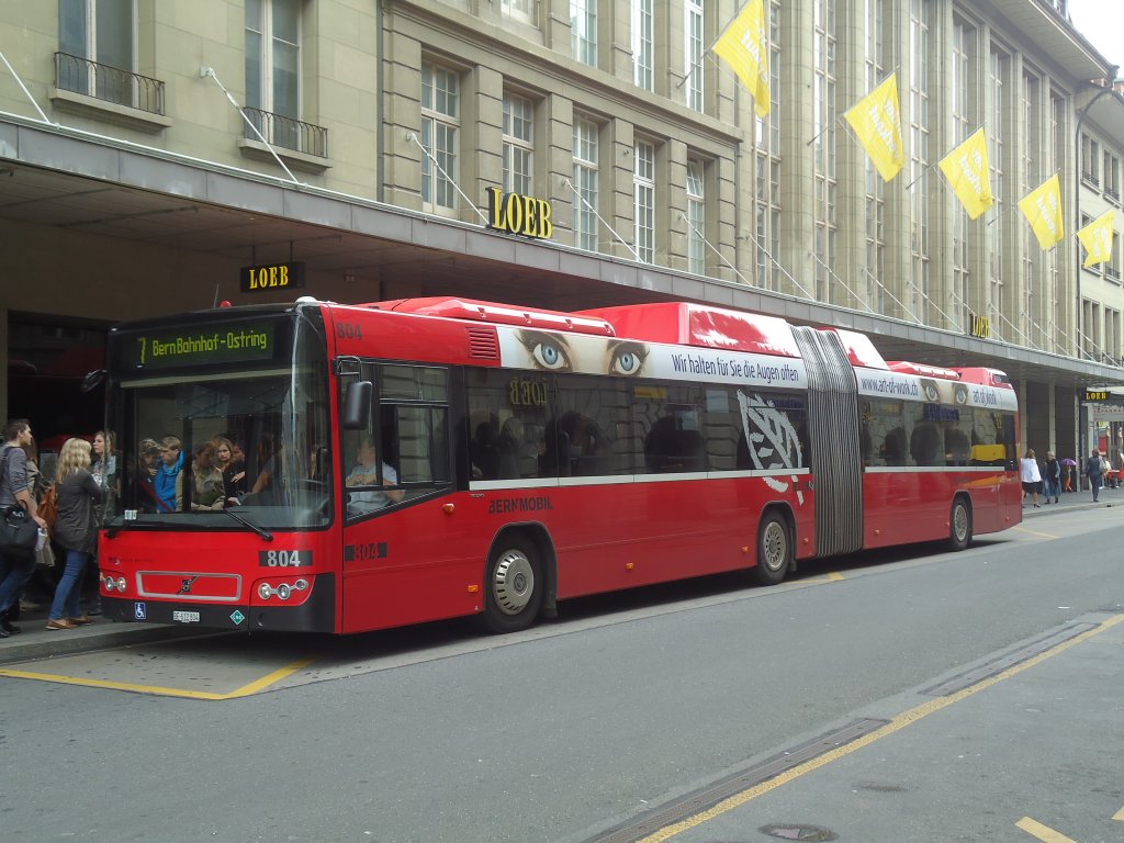 Bernmobil, Bern - Nr. 804/BE 612'804 - Volvo am 14. Juli 2011 beim Bahnhof Bern