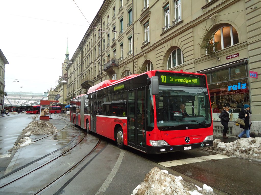 Bernmobil, Bern Nr. 848/BE 671'848 Mercedes Citaro am 7. Dezember 2010 Bern, Bahnhof