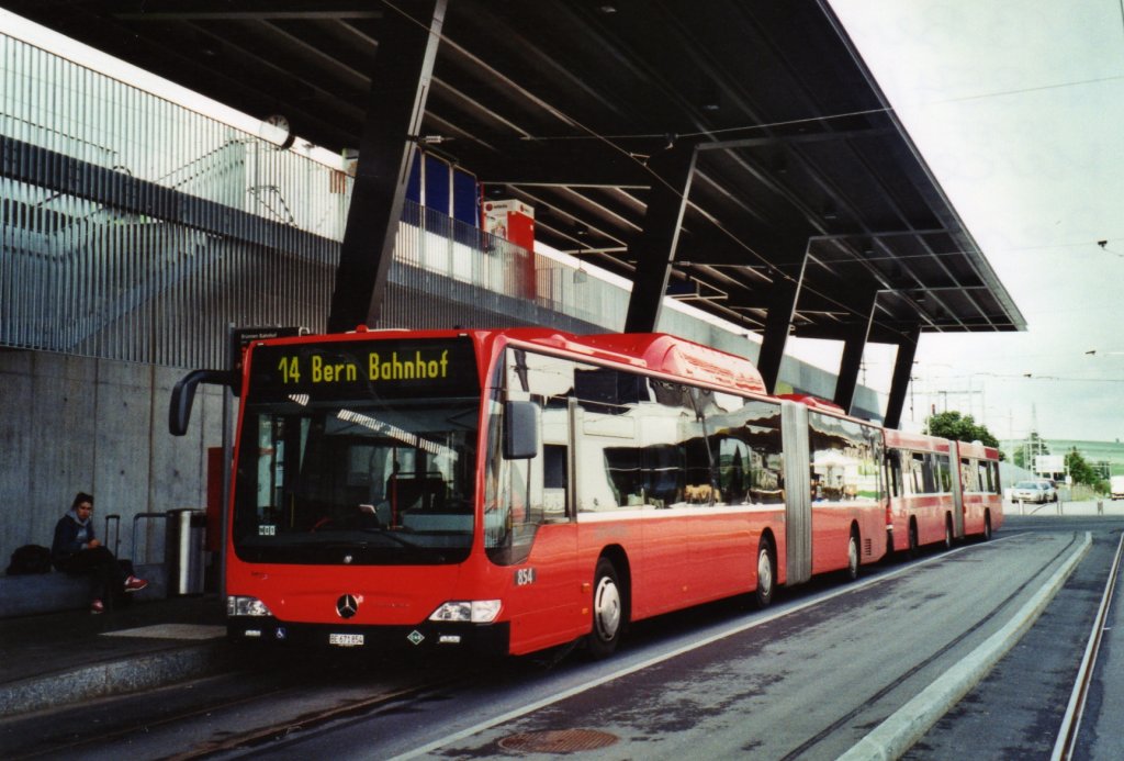 Bernmobil, Bern Nr. 854/BE 671'854 Mercedes Citaro am 14. Juni 2010 Bern-Brnnen, Bahnhof