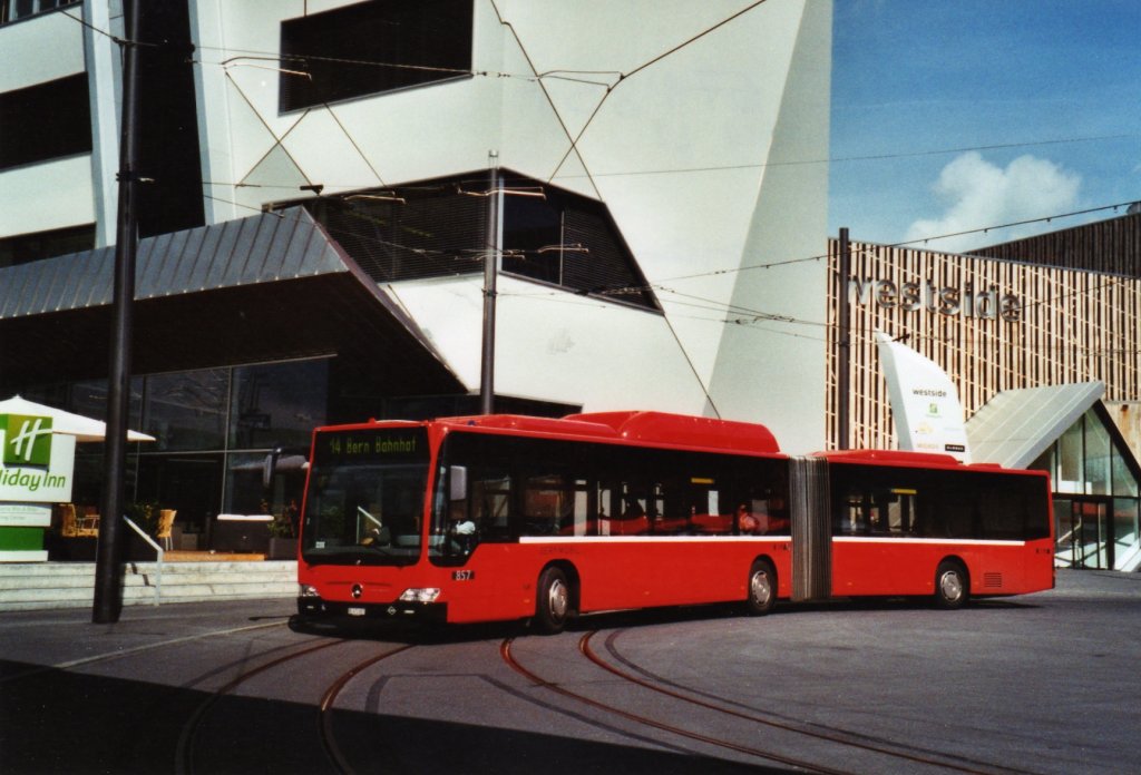 Bernmobil, Bern Nr. 857/BE 671'857 Mercedes Citaro am 14. Juni 2010 Bern-Brünnen, Bahnhof