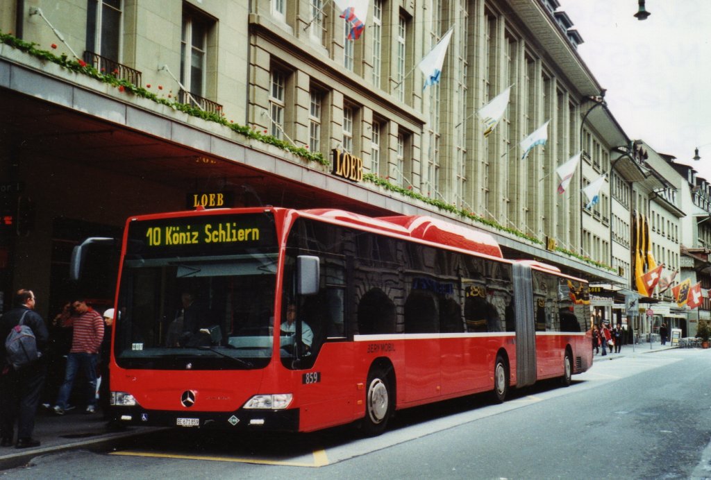 Bernmobil, Bern Nr. 859/BE 671'859 Mercedes Citaro am 13. Mai 2010 Bern, Bahnhof 