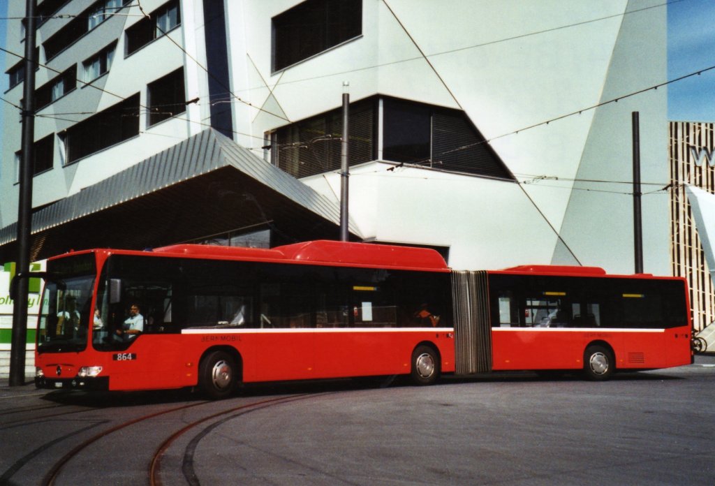 Bernmobil, Bern Nr. 864/BE 671'864 Mercedes Citaro am 14. Juni 2010 Bern-Brnnen, Bahnhof