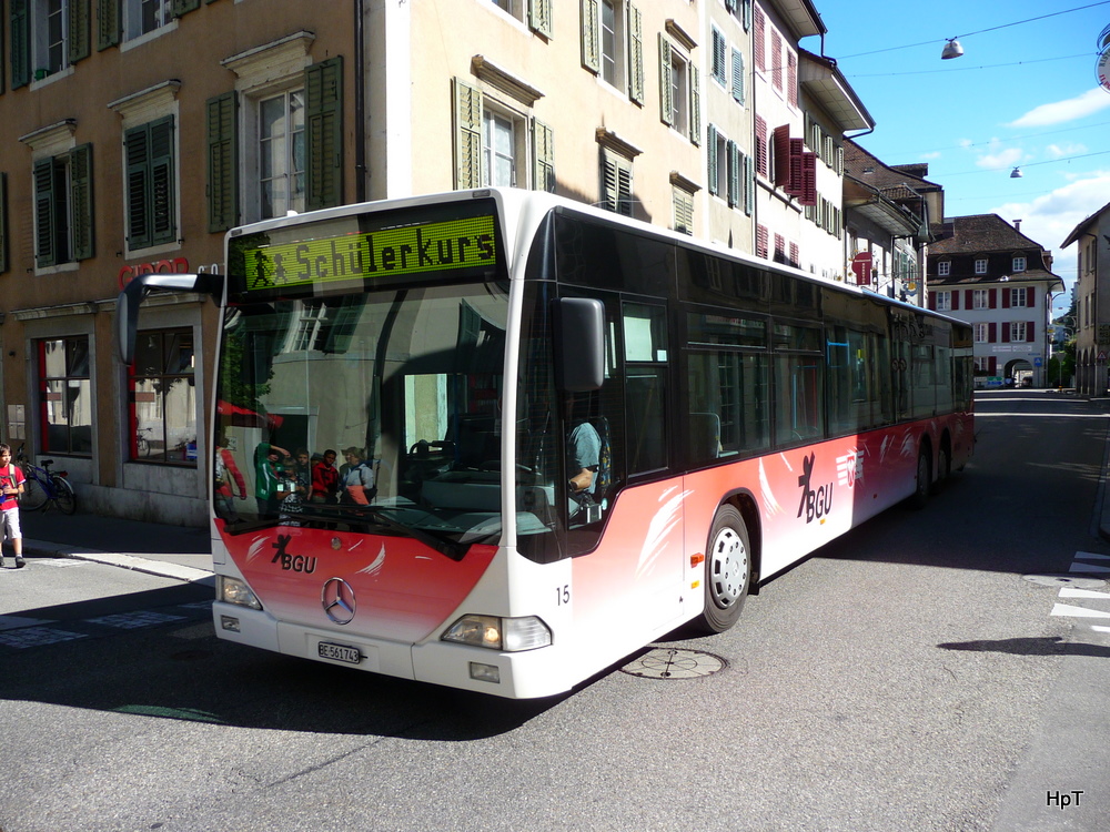 BGU - Mercedes Citaro  Nr.15  BE  561743 unterwegs als Schlerkurs in der Stadt Solothurn am 08.09.2010