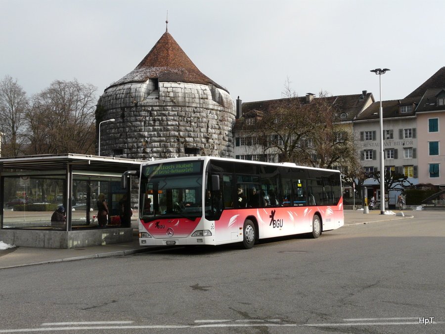 BGU - Mercedes Citaro Nr.20 SO 120022 unterwegs auf der Linie 2 der BSU in Solothurn am 23.01.2010