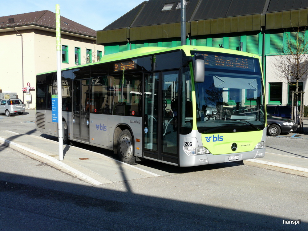 BLS Busland - Mercedes Citaro Nr.206  BE 737206 in Langnau am 31.12.2012