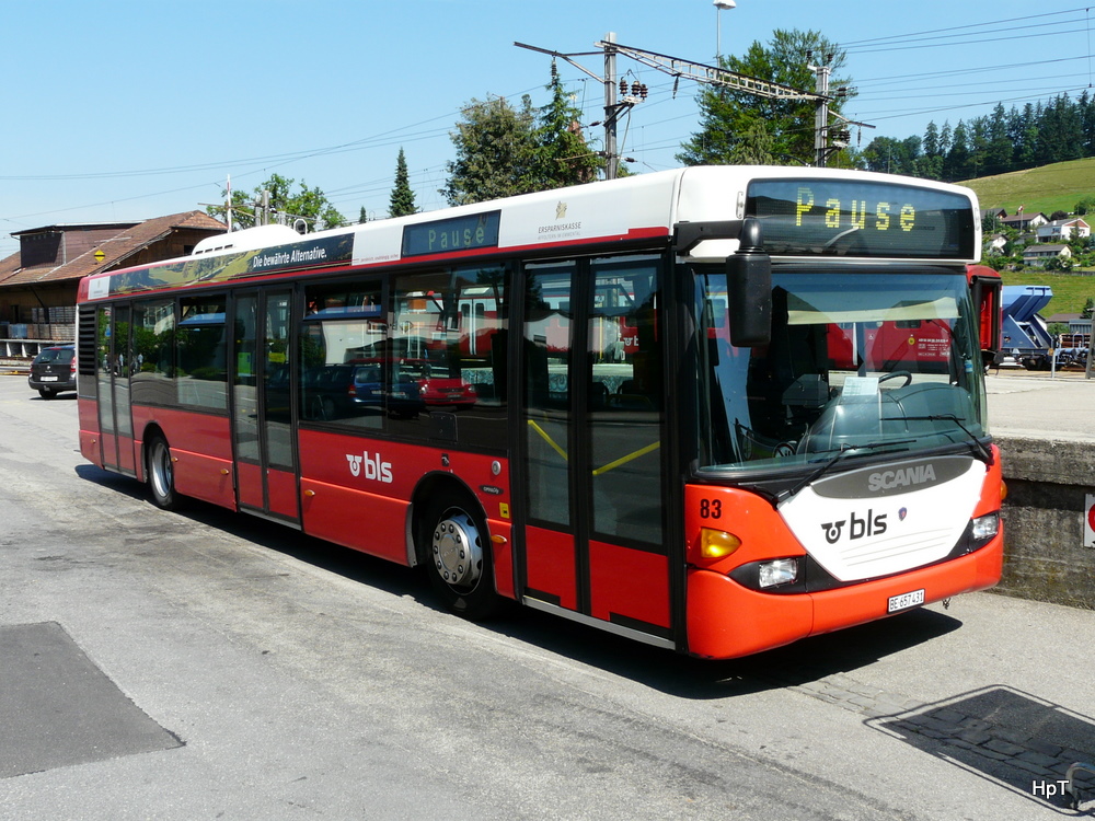 bls - Scania Nr.83 BE 657431 in Huttwil am 26.06.2010