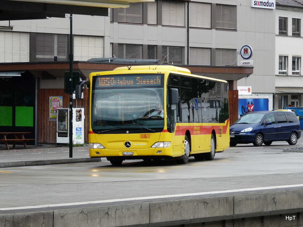 BLT - Mercedes Citaro  BL 19147 in Sissach am 28.07.2012