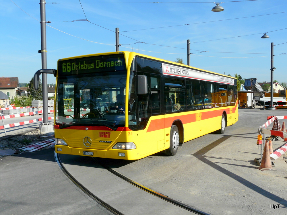 BLT - Mercedes Citaro Nr.31  BL 7434 unterwegs auf der Linie 66 am 29.04.2010 