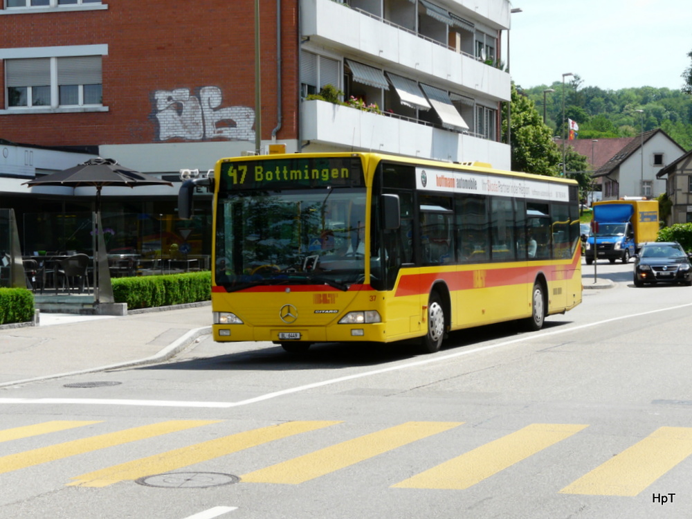 BLT - Mercedes Citaro  Nr.37  BL 6449 unterwegs auf der Linie 47 in Bottmingen am 25.05.2012