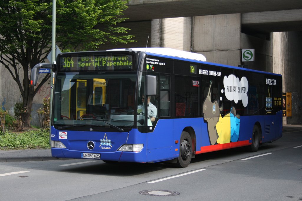 Bogestra 0602 (EN BO 625) macht Werbung fr das Ruhrpark Center.
Aufgenommen am Bahnhof Langendreer.
15.5.2010