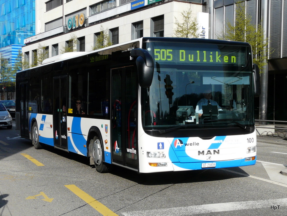 BOGG - MAN Lion`s City Nr.100 SO 21839 in der Stadt Olten am 03.04.2011