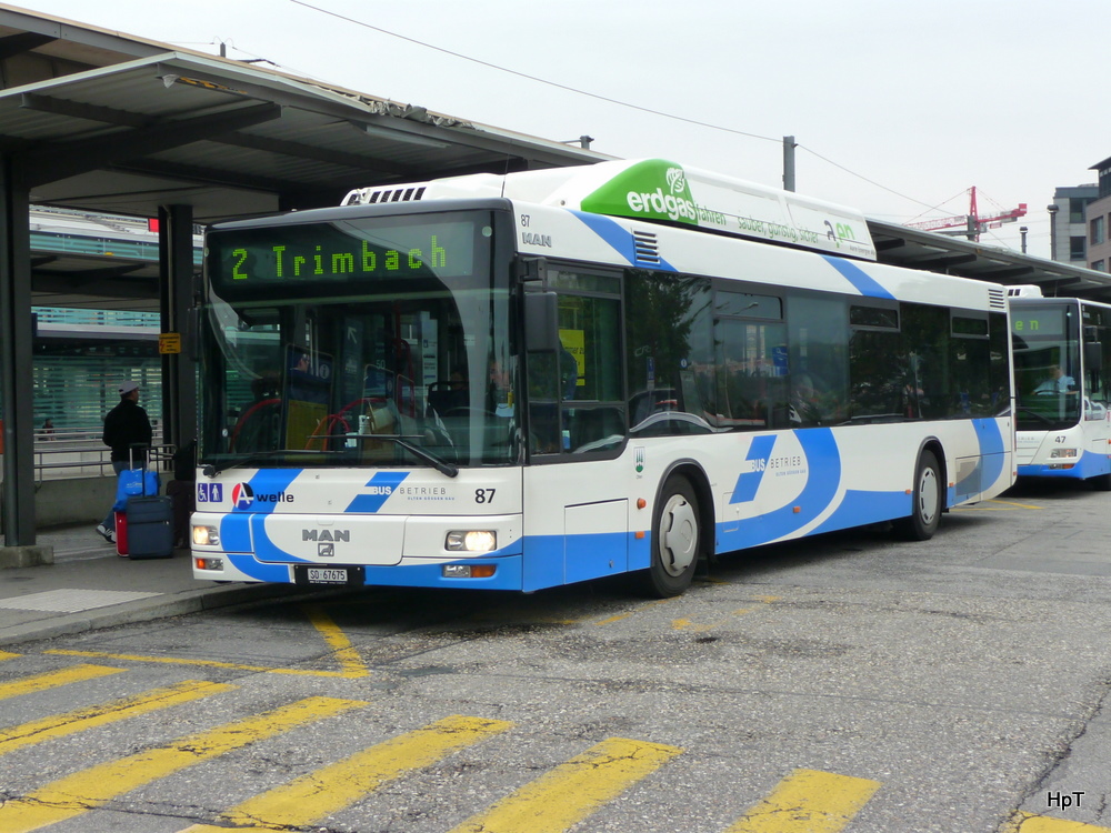 BOGG - MAN Nr.87 SO 67675 unterwegs auf der Linie 2 beim Bahnhof Olten am 07.09.2010