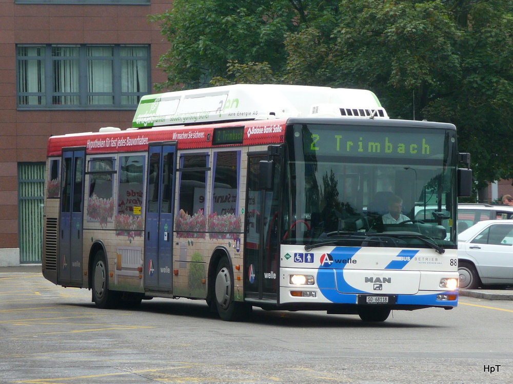 BOGG - MAN Nr.88 SO 68118 unterwegs auf der Linie 2 beim Bahnhof Olten am 07.09.2010