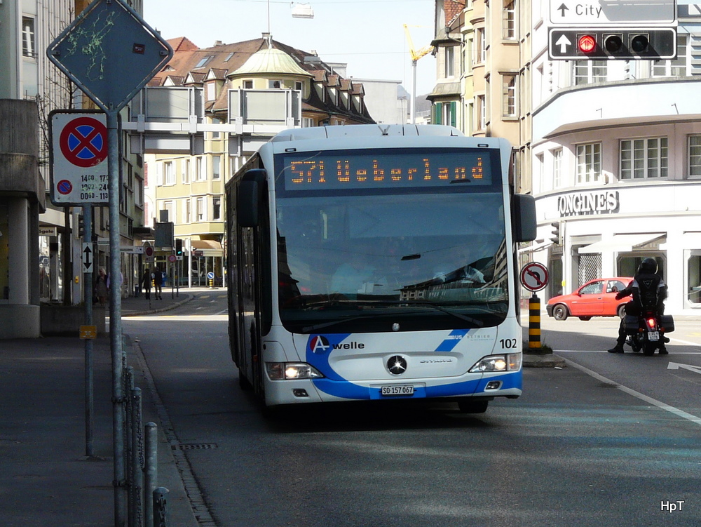 BOGG - Mercedes Citaro Nr.102  SO 157067 in der Stadt Olten am 03.04.2011