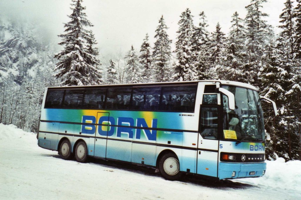 Born, Olten Nr. 5/SO 105'924 Setra am 9. Januar 2010 Adelboden, Unter dem Birg (Einsatz am Ski-Weltcup von Adelboden)