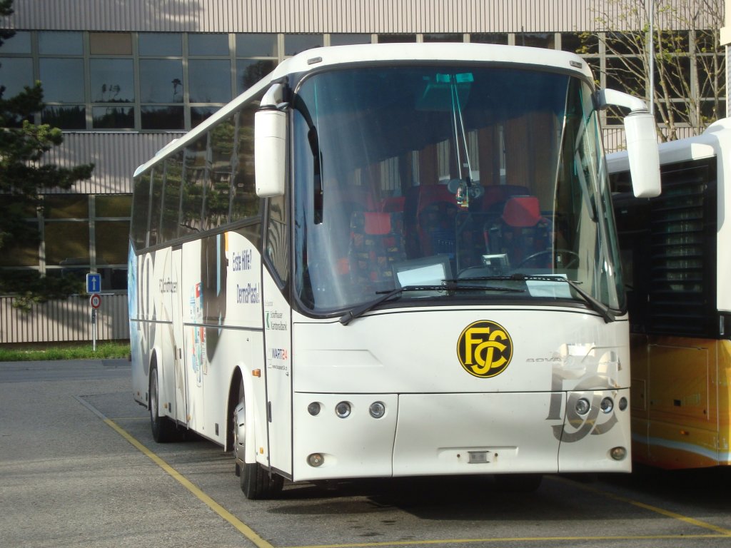 Bova Futura aux couleurs du FC Schaffhouse photographi le 18.04.2012 devant les garages de Bova Suisse  Brgg b/Biel