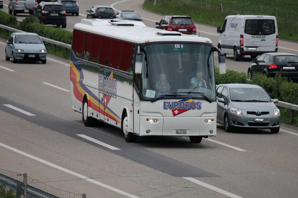 Bova Futura de la maison Eurobus photographié le 20.05.2012 sur l'autoroute Zurich - Berne 