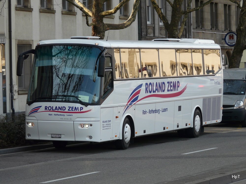 BOVA Reisebus in der Stad Basel am 19.03.2010