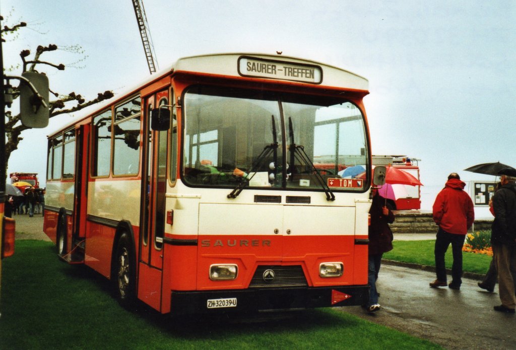 Brndli, Zrich ZH 32'039 U Saurer/Hess (ex AMSA Chiasso Nr. 12) am 1. Mai 2010 Arbon, Arbon Classics