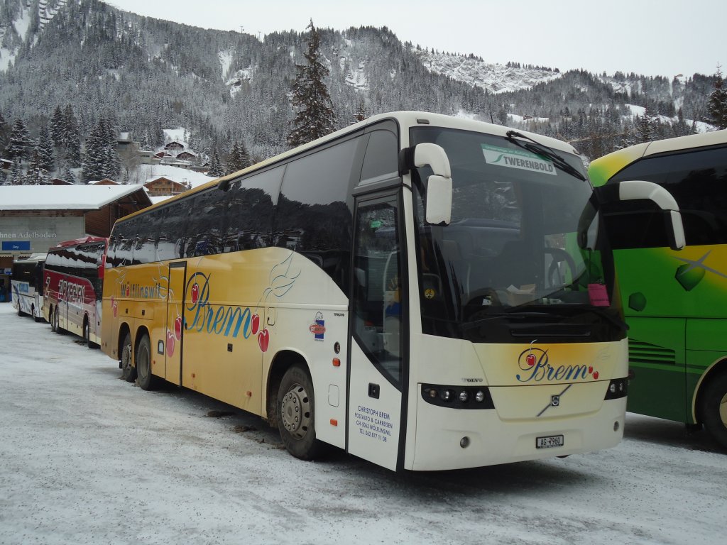 Brem, Wölflinswil - AG 7960 - Volvo am 7. Januar 2012 in Adelboden, ASB