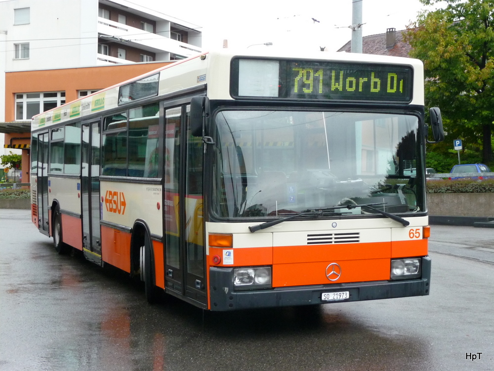 BSU / Postauto - BSU Mercedes Nr.65  SO 21973 aushilfsweise bei Postauto in Worb am  19.08.2011