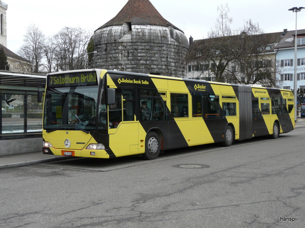 BSU - Mercedes Citaro  Nr.46  SO  155946 unterwegs auf der Linie 7 in Solothurn am 29.01.2013