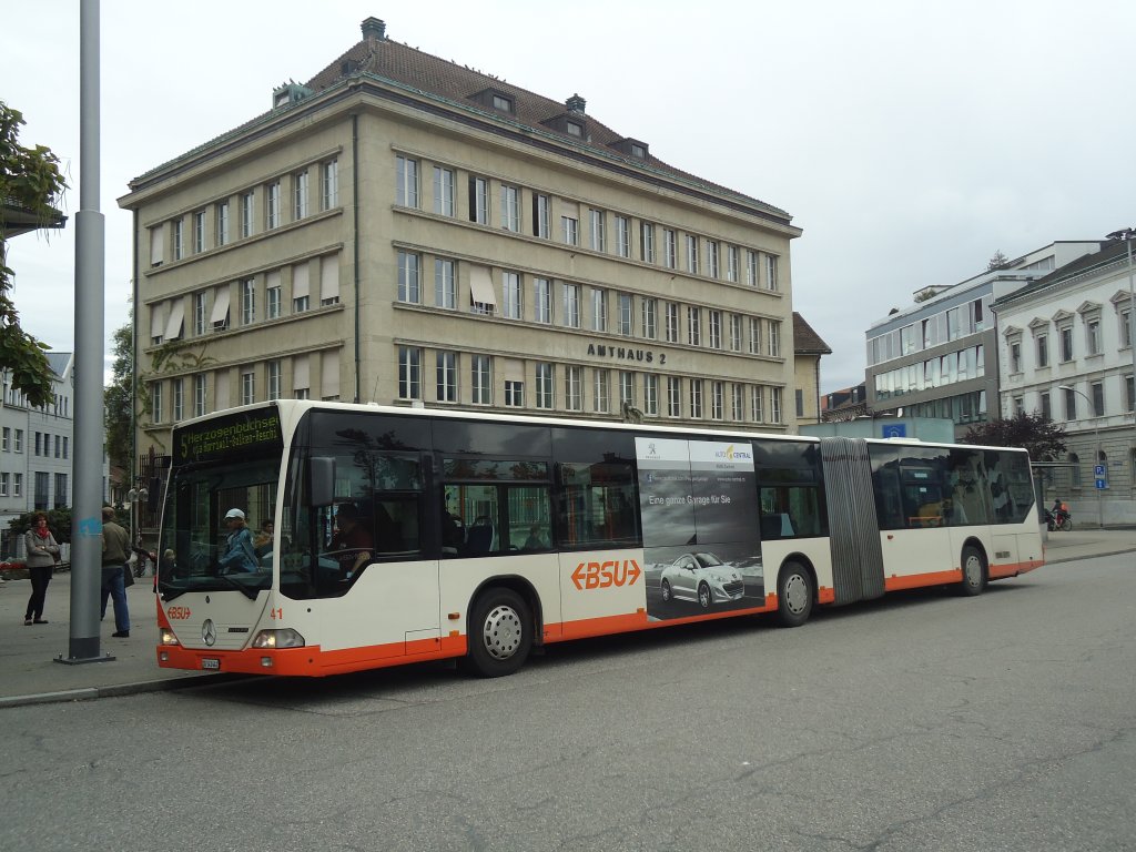 BSU Solothurn - Nr. 41/SO 143'441 - Mercedes Citaro am 12. September 2012 in Solothurn, Amthausplatz