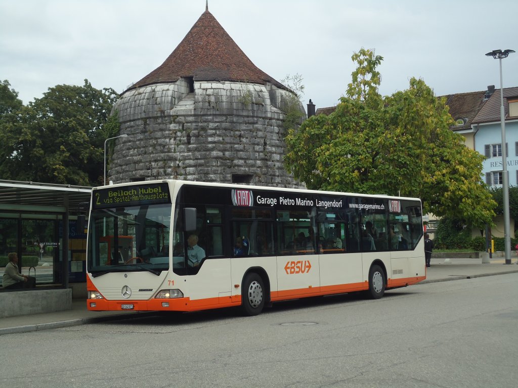 BSU Solothurn - Nr. 71/SO 142'071 - Mercedes Citaro am 12. September 2012 in Solothurn, Amthausplatz