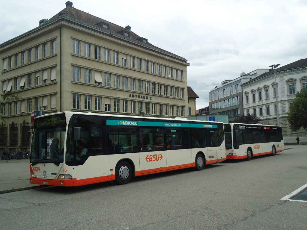 BSU Solothurn - Nr. 75/SO 142'075 - Mercedes Citaro am 12. September 2012 in Solothurn, Amthausplatz