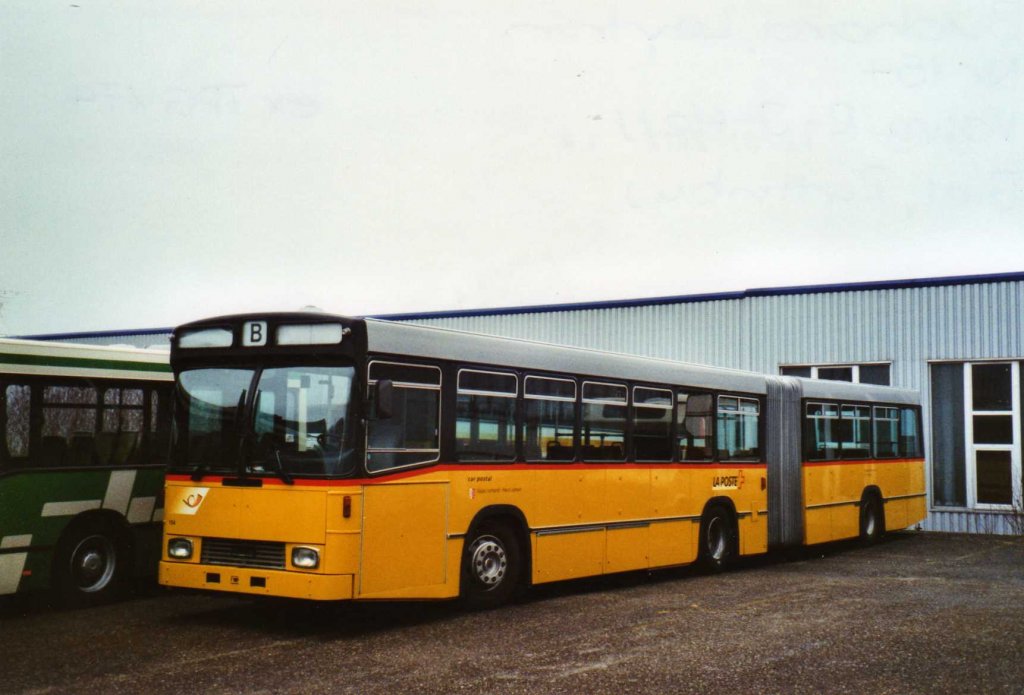 Buchard, Leytron Nr. 154 Volvo/R&J-Hess (ex TPG Genve Nr. 174) am 1. Januar 2010 Biel, Rattinbus (zum Verkauf ausgeschrieben!)