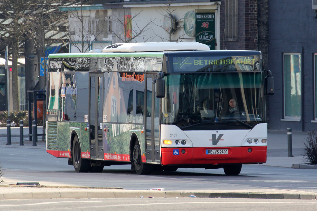 Bus 2401 der Vestischen in Recklinghausen 1.4.2013