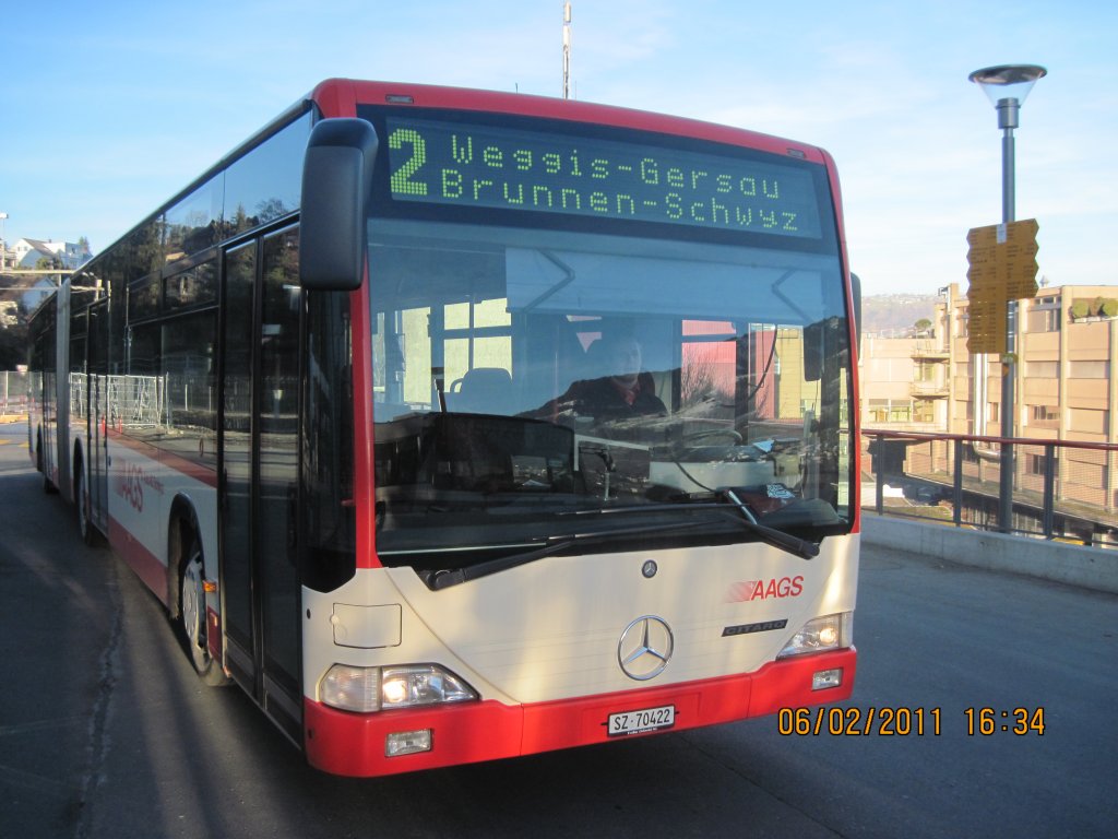 Bus der AAGS in Kssnacht am Rigi 6.2.2011