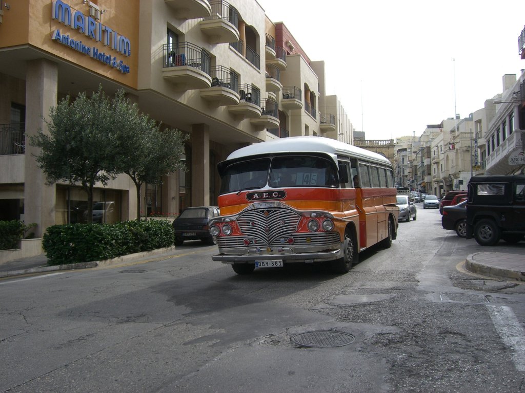 Bus auf MALTA , 21.11.2009