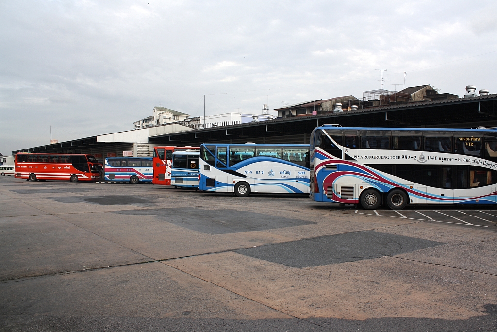 Bus Terminal von Hat Yai-Phuket am 13.Jnner 2012.