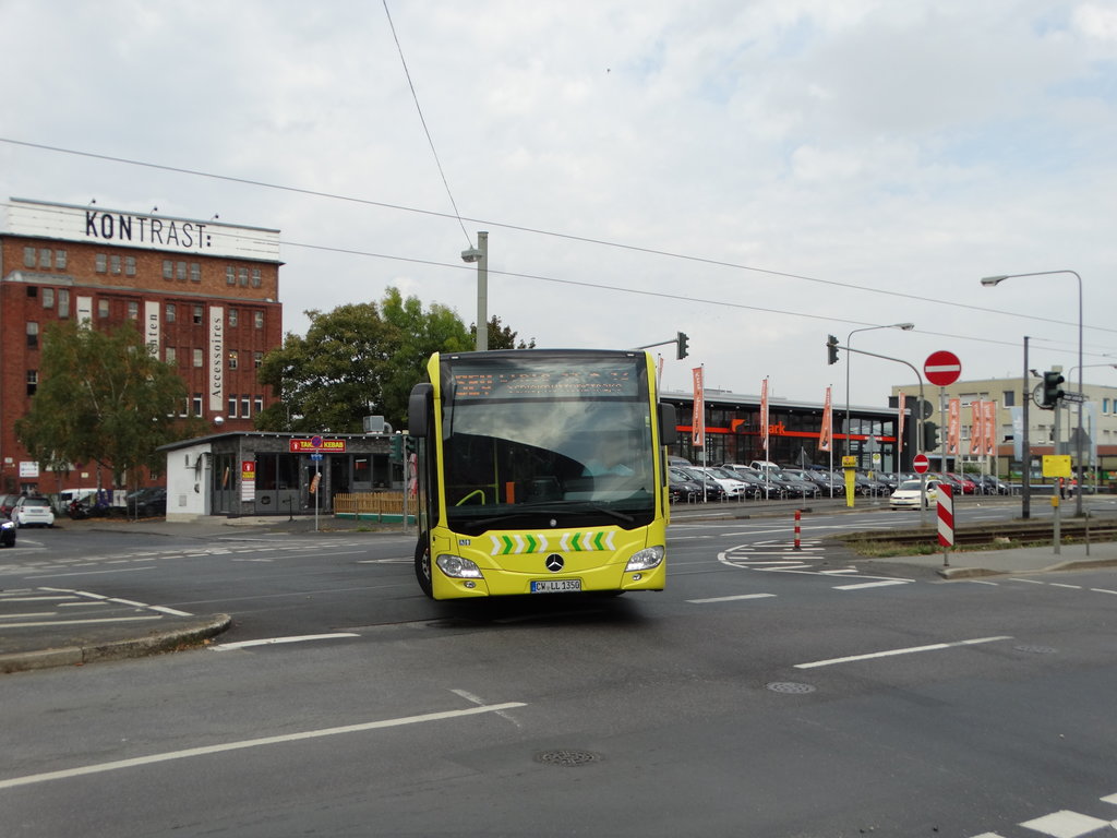 Busverkehr Nordschwarzwald Mercedes Benz Citaro 2 G am 30.09.17 in Frankfurt am Main als SEV auf der Straßenbahnlinie 11 und 12