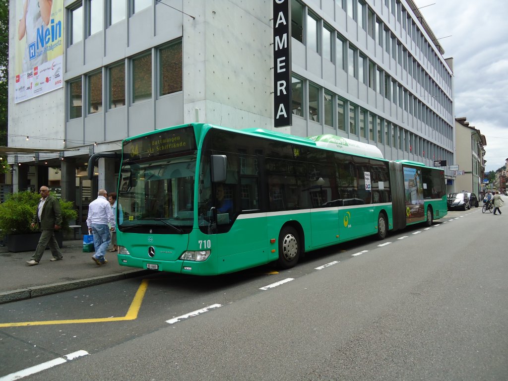 BVB Basel - Nr. 710/BS 6669 - Mercedes Citaro am 16. Mai 2011 in Basel, Claraplatz