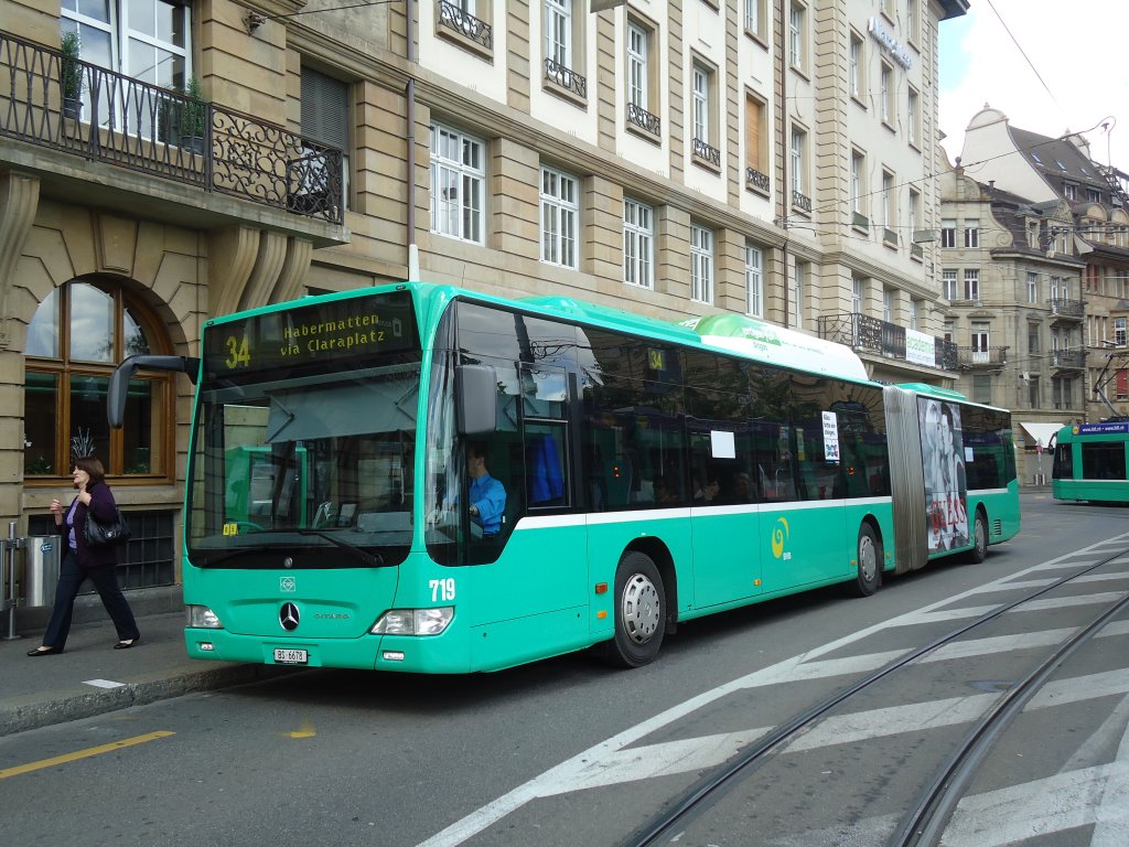 BVB Basel - Nr. 719/BS 6678 - Mercedes Citaro am 16. Mai 2011 in Basel, Schifflände