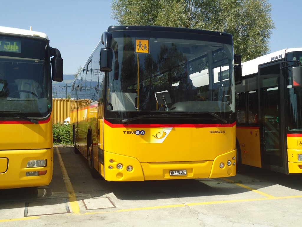 CarPostal Ouest - VD 525'457 - Temsa am 19. August 2012 in Yverdon, Postgarage