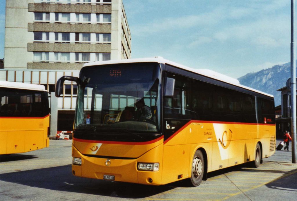 CarPostal Valais Nr. 6/VS 355'168 Irisbus am 9. Mrz 2010 Sion, Bahnhof