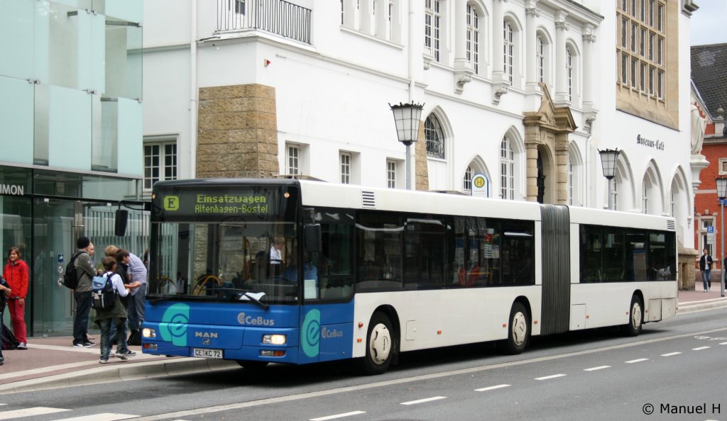 CeBus (CE KC 72).
Celle Schloplatz, 16.8.2010.