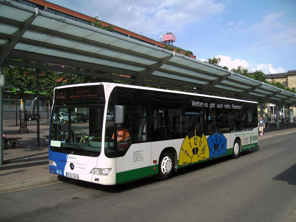 Citaro Bus. Die Aufnahme des Foto war am 06.07.2010 in Saarbrcken.