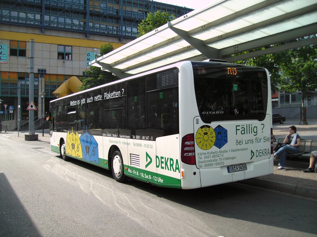 Citaro Bus. Die Aufnahme des Foto war am 06.07.2010 in Saarbrcken.