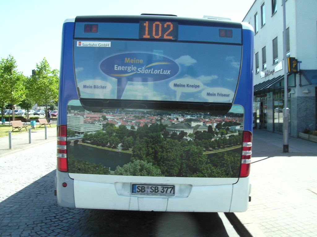 Citaro Bus. Die Aufnahme des Foto war am 16.07.2010 in Saarbrcken Dudweiler.