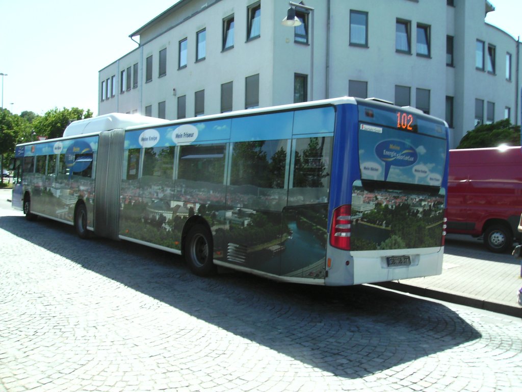 Citaro Bus. Die Aufnahme des Foto war am 16.07.2010 in Saarbrcken Dudweiler.