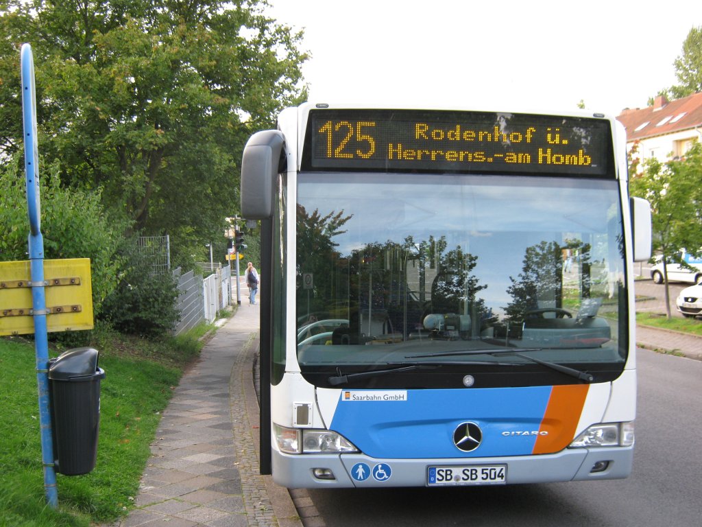 Citaro Bus von Saarbahn und Bus  auf dem Saarbrcker Rodenhof. Das Foto habe ich am 13.09.2010 gemacht.